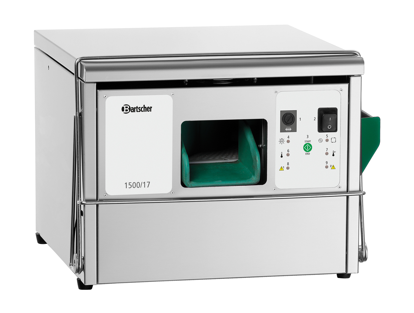 Bartscher Besteckkorbhalter 1500/17 | Ausgelegtfür: Besteckpoliermaschine 1500/17 | Maße: 43,5 x32,2 x 11,7 cm. Gewicht: 0,5 kg