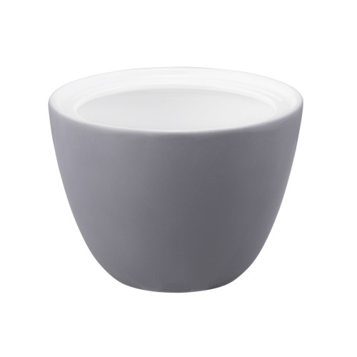 Seltmann Unterteil zur Zuckerdose 0,26 l, rund, Form: Life, Dekor: 25675 Fashion elegant grey, hohe Kantenschlagfestigkeit, Made in Germany