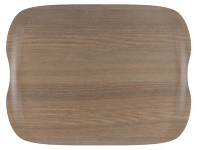 Roltex Speisetablett Earth Wave, 42 x 32 cm, warmes Holz
