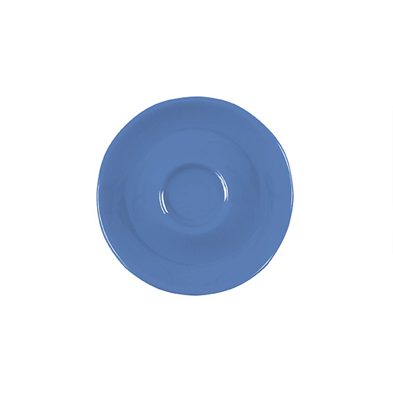 Untertasse 11 cm Spiegel mitte - Form: Baristar -, Dekor 78882 polarblau - aus Porzellan., Hersteller: Eschenbach. "Made in Germany".