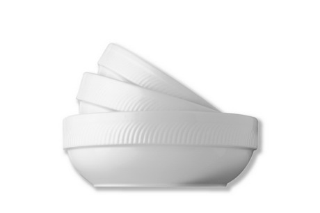 Schüssel rund - Durchmesser 19,0 cm - Form SWING TIME - uni weiß - stapelbar