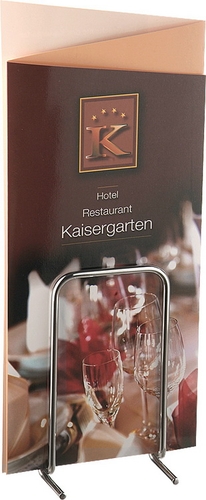 Tischkartenhalter - PROFI 9,5 x 7,5 cm, H: 13,5 cm Metall verchromt