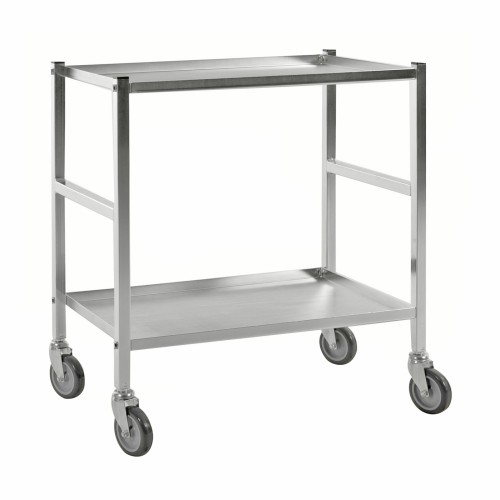 Tischwagen mit 2 Böden. - Maße: 69 x 43 x 75 cm - Gewicht: 14 kg - Belastungsgewicht: 150 kg