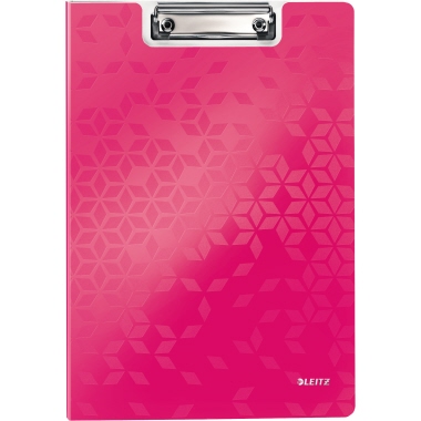 Leitz Klemmbrettmappe WOW 23 x 33 cm (B x H) Polyfoam pink, Maße: 23 x 33 cm (B x H), Verwendung für Papierformat: DIN