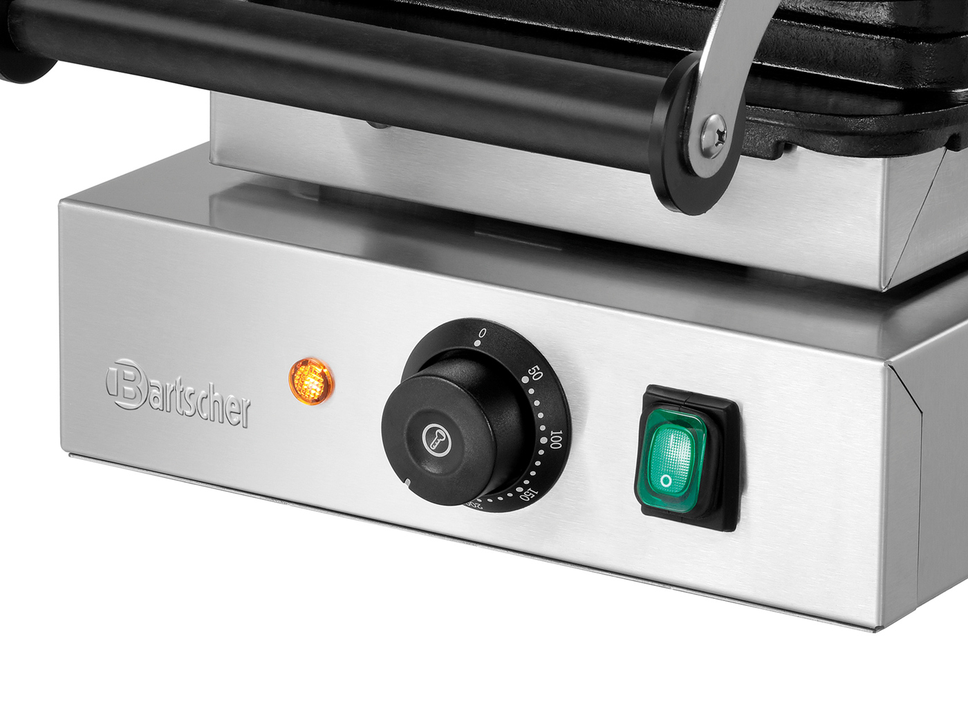 Bartscher Waffeleisen 1BW160-101 | Eigenschaften:- | Maße: 28,5 x 47 x 24,5 cm. Gewicht: 21,8 kg