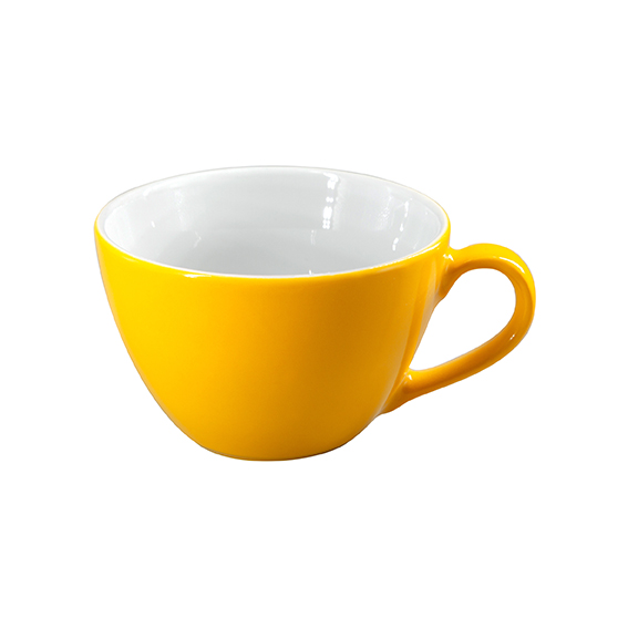 Obertasse 0,32 l - Form: Table Selection - Dekor, 79170 sonnengelb - aus Porzellan. Hersteller:, Eschenbach. "Made in Germany".