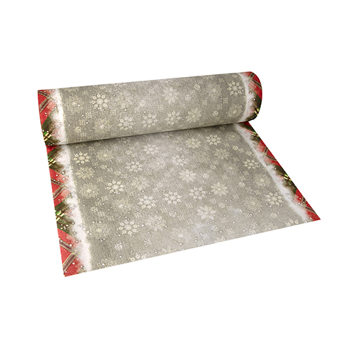 PAPSTAR Tischläufer, stoffähnlich, Airlaid 24 m x 40 cm "Chequers Tree"