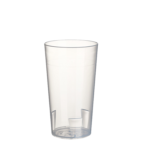 10 Mehrweg-Trinkbecher 0,2 l Ø 6,5 cm · 11,4 cm transluzent unzerbrechlich von Starpak