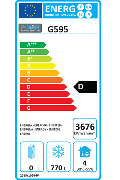 SARO Gewerbekühlschrank, 2-türig, 2/1 GN, Modell TORE GN 1400 TN - Material: (Gehäuse und Innenraum) Edelstahl - Türen selbstschließend,