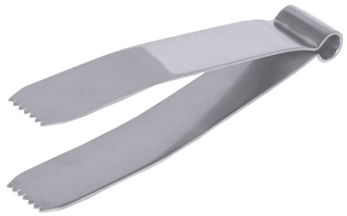 Teig-/Marzipankneifer aus Edelstahl 18/0, hochglänzend, vorne gezackt, hochwertige Ausführung Länge: 10 cm, Breite: 1,8 cm