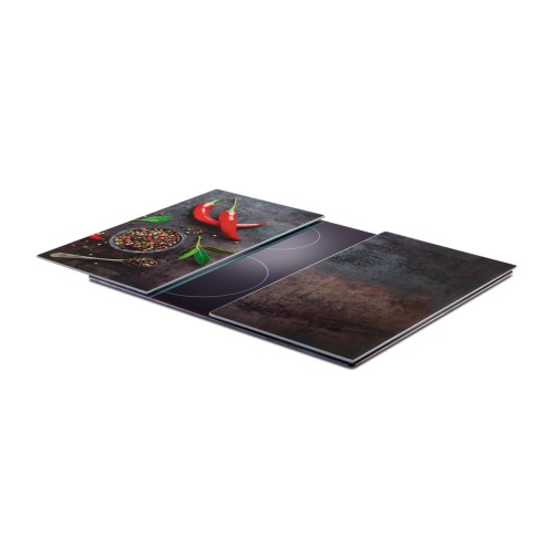 Herdabdeck-/Schneideplatten, Glas, anthrazit, 30x52 cm. Dekor. Funktionalität trifft auf modernes Design. Unsere