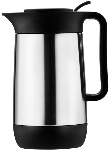 Helios Isolierkanne Contur Push poliert 0,6 l