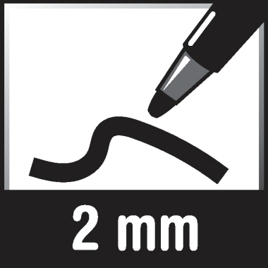 edding Fasermaler 1300 colourpen 2mm braun nicht auswaschbar