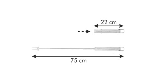 Ausziehbare Gabel PRIVILEGE 75 cm