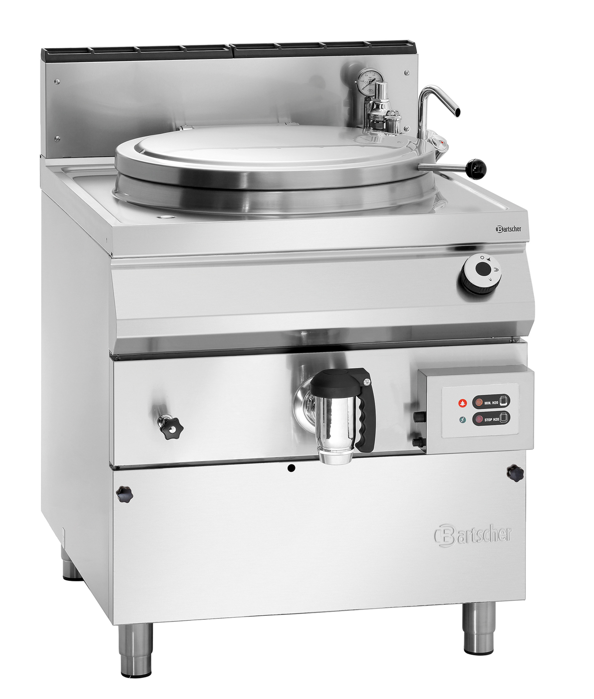 Bartscher Gas-Kochkessel, 100L | Serie: 900 | Maße: 80 x 90 x 900 cm. Gewicht: 144,4 kg