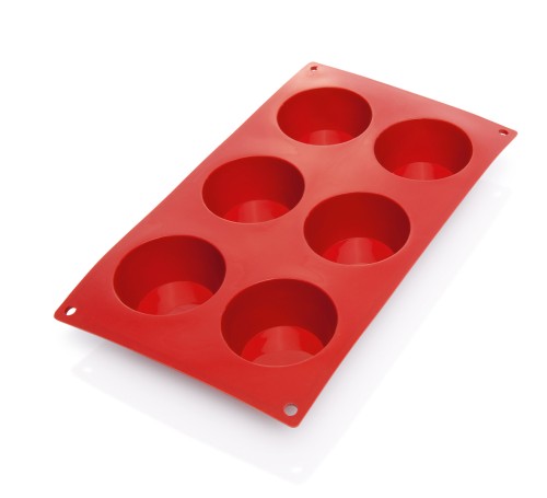 Muffin BACKFORMEN. 6 Formen. Silikon, › temperaturbeständig von -40 °C bis 280 °C›