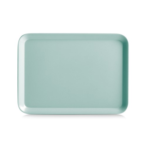Melamintablett, 24x18 cm. Farbe: aqua,