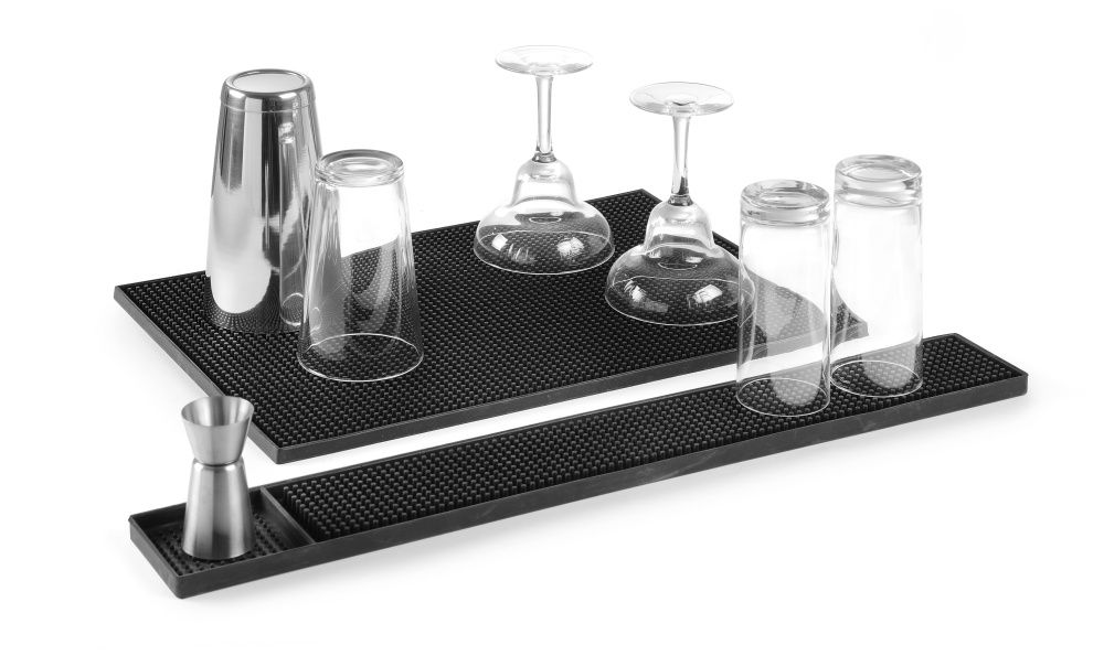 HENDI Barmatte Gummi - Maße: 495x160x(H)10 mm