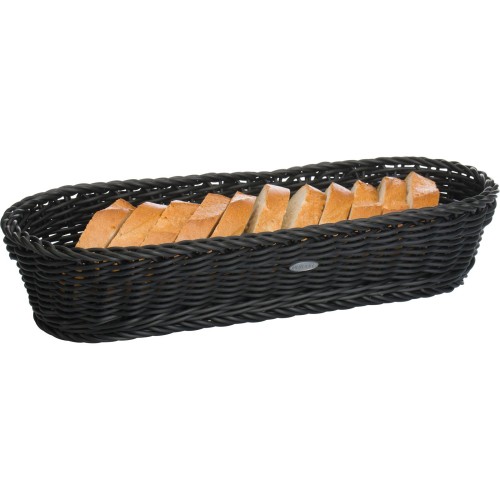 Westmark Baguettekorb oval, 40 x 16 x 8 cm, schwarz