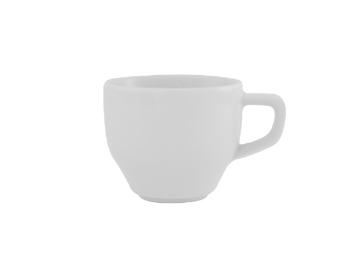 Kaffe-Obertasse 0,09 l, Form BARISTAR - uni weiss