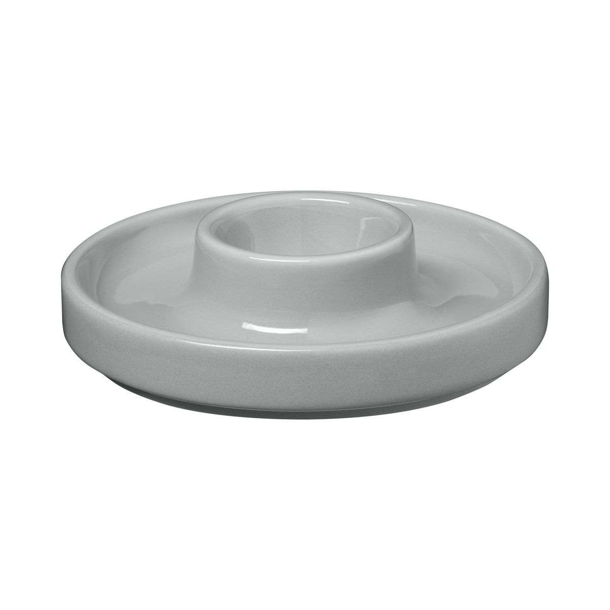 Set 2 Stück Eierbecher -PILAR- Mirage Gray, Ø 10,5 cm. Material: Keramik. Von Blomus.