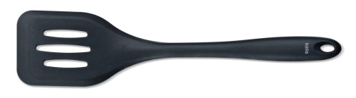 Kela Pfannenwender Tom aus Silikon, schwarz, ca. 290mm x 70mm (L x B)