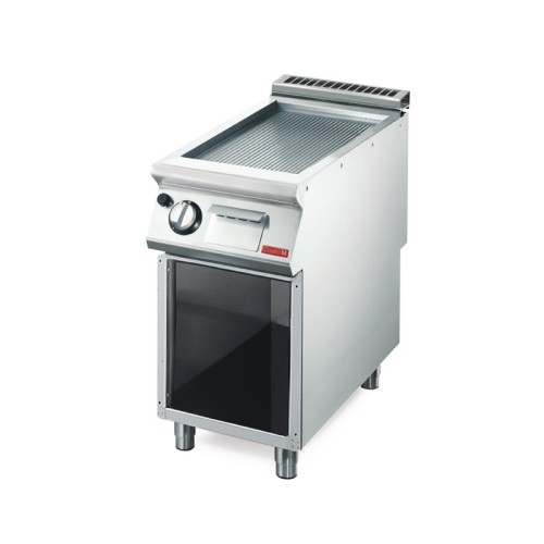 Gastro M Gasgrillplatte GM70/40FTRGS. Gerillte Grillplatte. 6kW, 40 x 70cm, gerillt, Erdgas, 700-Serie. Einfach zu