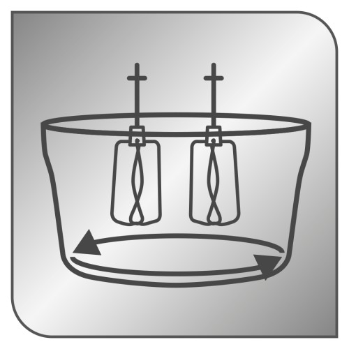 Tefal Oh My Cake Elektrischer Standmixer, Satelliten-Rührwerk; 4-L-Edelstahl-Schüssel; Auto-Rotation; kompakte Größe; 5