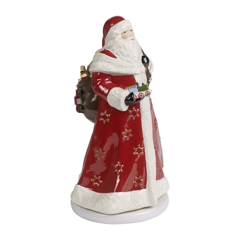 Villeroy und Boch Santa drehend - Maße: 17,5 x 20 x 34 cm / Ser.: Christmas Toys Memory