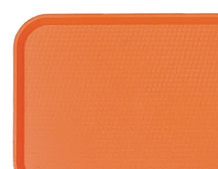 Cambro Fast-Food-Tablett 36 x 46 cm, mit texturierter Oberfläche Farbe: orange