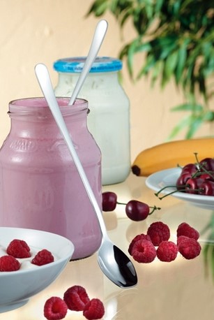 4er Set Langstiellöffel SYLVANA, Edelstahl 18/10, hochglanzpoliert, auf Blisterkarte hängend.