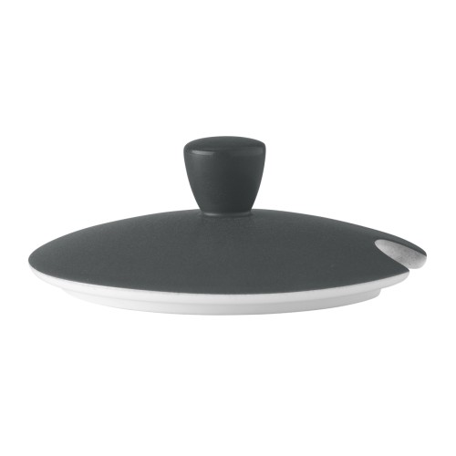 Seltmann Deckel zur Schüssel mit Deckel, rund, Form: Coup Fine Dining, Dekor: 57273 anthrazit, hohe Kantenschlagfestigkeit, Made in Germany