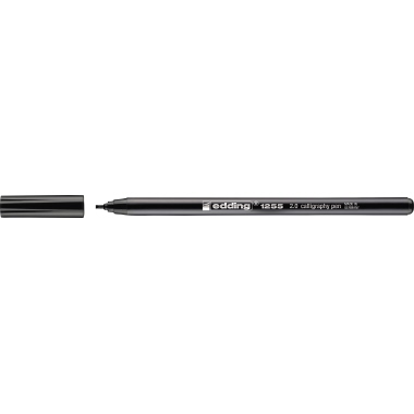 edding Fasermaler calligraphy pen 1255 2mm schwarz auswaschbar