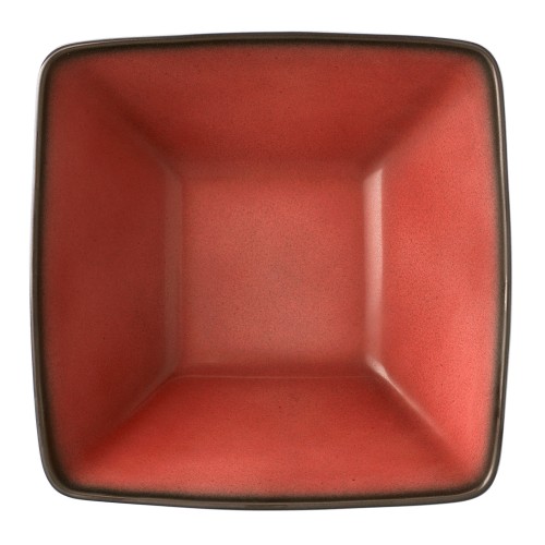 Seltmann Bowl 5140 26x26 cm, eckig, Form: Buffet-Gourmet, Dekor: 57126 ziegel4, hohe Kantenschlagfestigkeit, Made in Germany