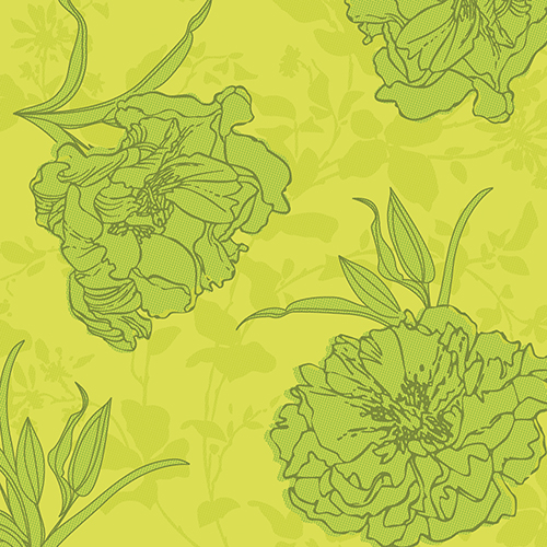 50 Servietten "ROYAL Collection" 1/4-Falz 40 cm x 40 cm grün "Thalia" von PAPSTAR