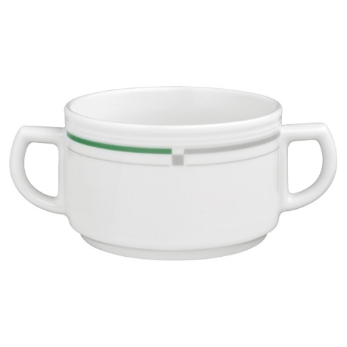 Seltmann Obere zur Suppentasse 0,35 l, Form: Vitalis, Dekor: 34281 grün-grau
