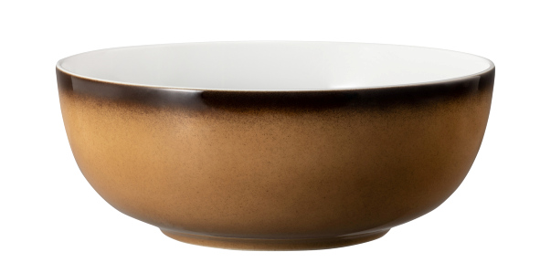 Seltmann Foodbowl 20 cm, Form: Coup Fine Dining, Dekor: 57125 caramel, hohe Kantenschlagfestigkeit, Made in Germany
