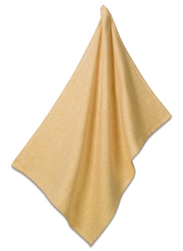 Kela Geschirrtuch Svea aus 100% Baumwolle, currygelb, ca. 700mm x 500mm (L x B)