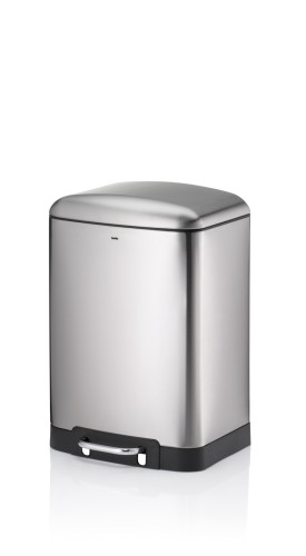 Treteimer Davino Edelstahl silber matt Sil. Close 27,0x23,5x40,0 cm 12,0l von Kela
