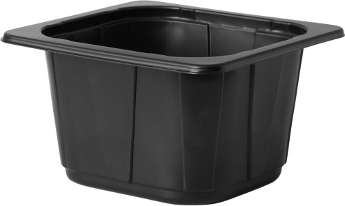 Duni PP-Schale 1/6 GN 176 x 162 x 100 mm Schwarz ungeteilt, 300 Stk/Krt (1 x 300 Stk)