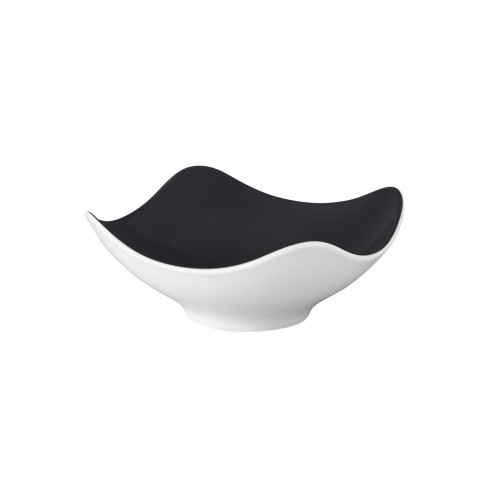 Seltmann Coupschale eckig 13x13 cm M5384, eckig, Form: Coup Fine Dining, Dekor: 57350 schwarz, hohe Kantenschlagfestigkeit, Made in Germany