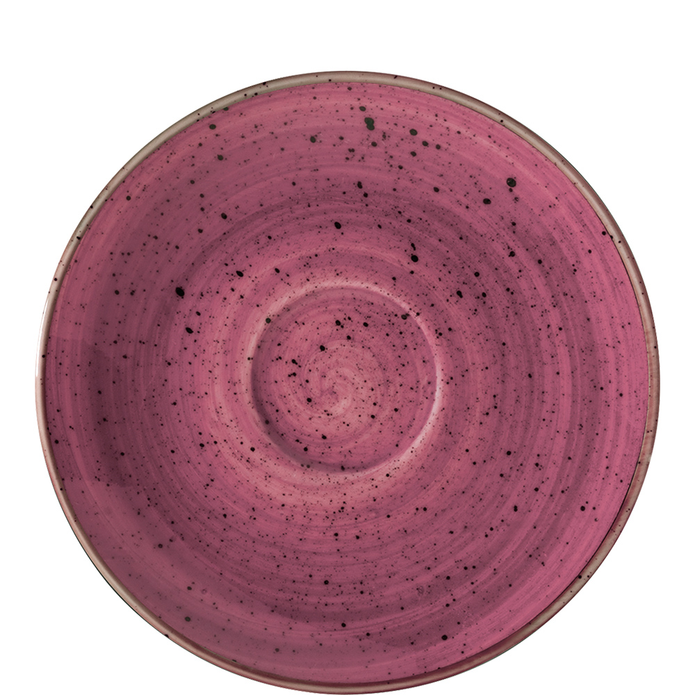 Bonna Aura Blackberry Rita Untertasse 12cm, Handbemalt, lila, Porzellan