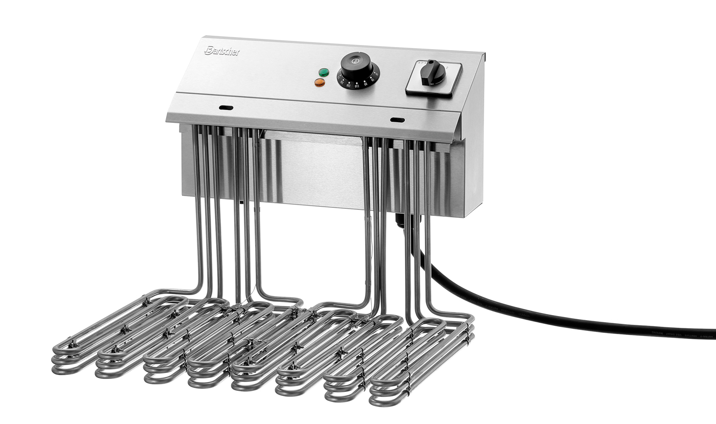 Bartscher Fritteuse GRANDE 50L | Eigenschaften: Abgerundete Ecken ,Ablasshahn mit Sicherheitsvorrichtung | Maße: 65 x 63 x 460 cm.