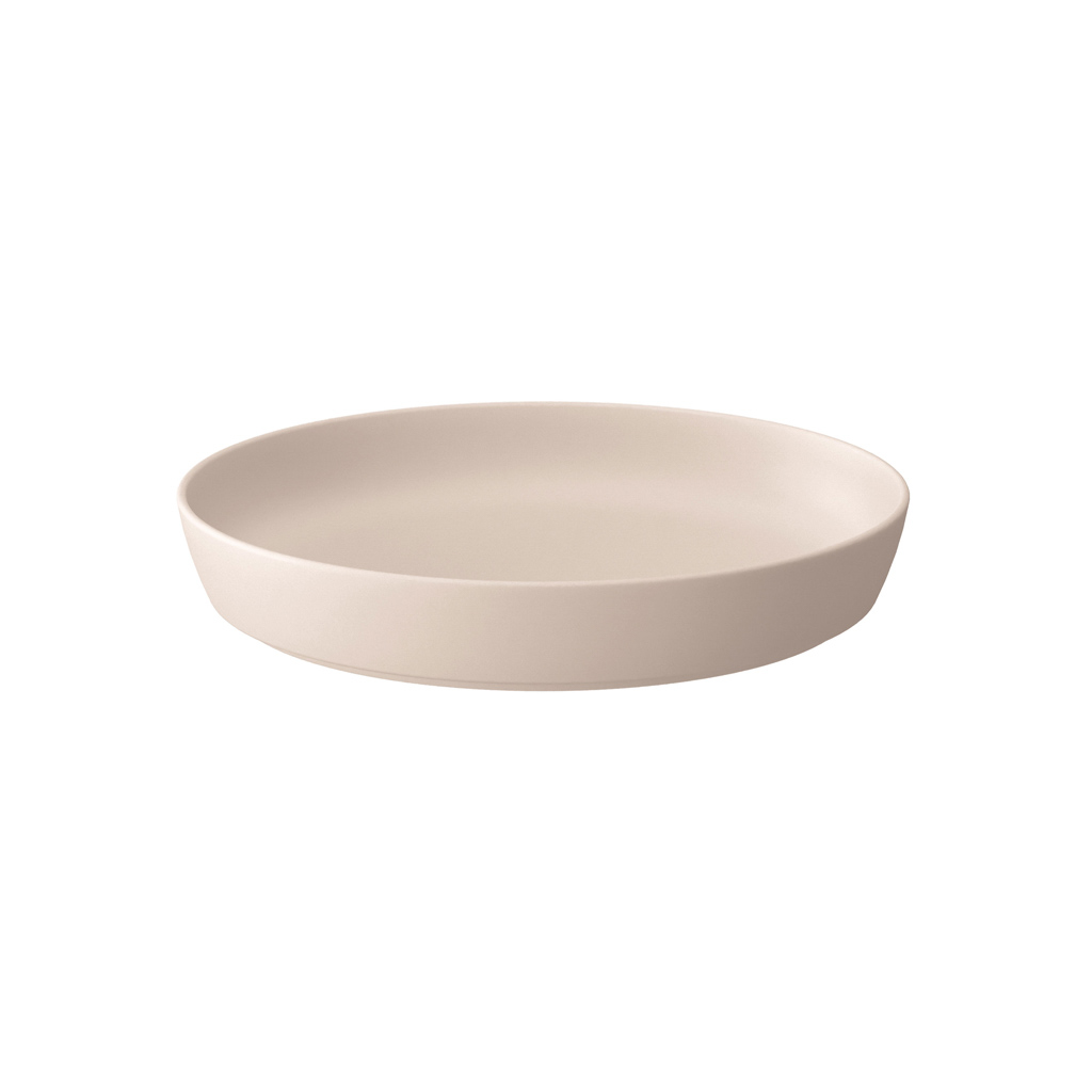 Villeroy und Boch Schale flach beige matt - Maße: 24 x 4 cm / Inh.: 240 L / Ser.: Iconic La Boule beige