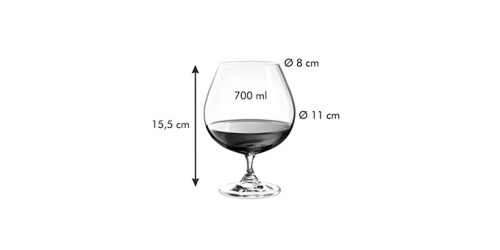 Cognacglas CHARLIE 700 ml