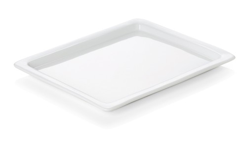 GN Platte. GN 1/2, Porzellan.