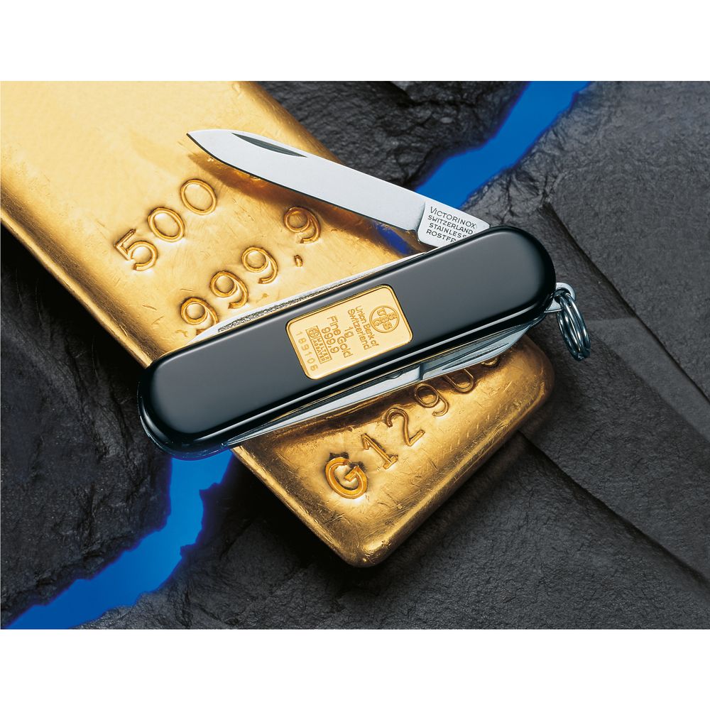 Victorinox Kl.Taschenwerkzeugschwarz m/Goldb.