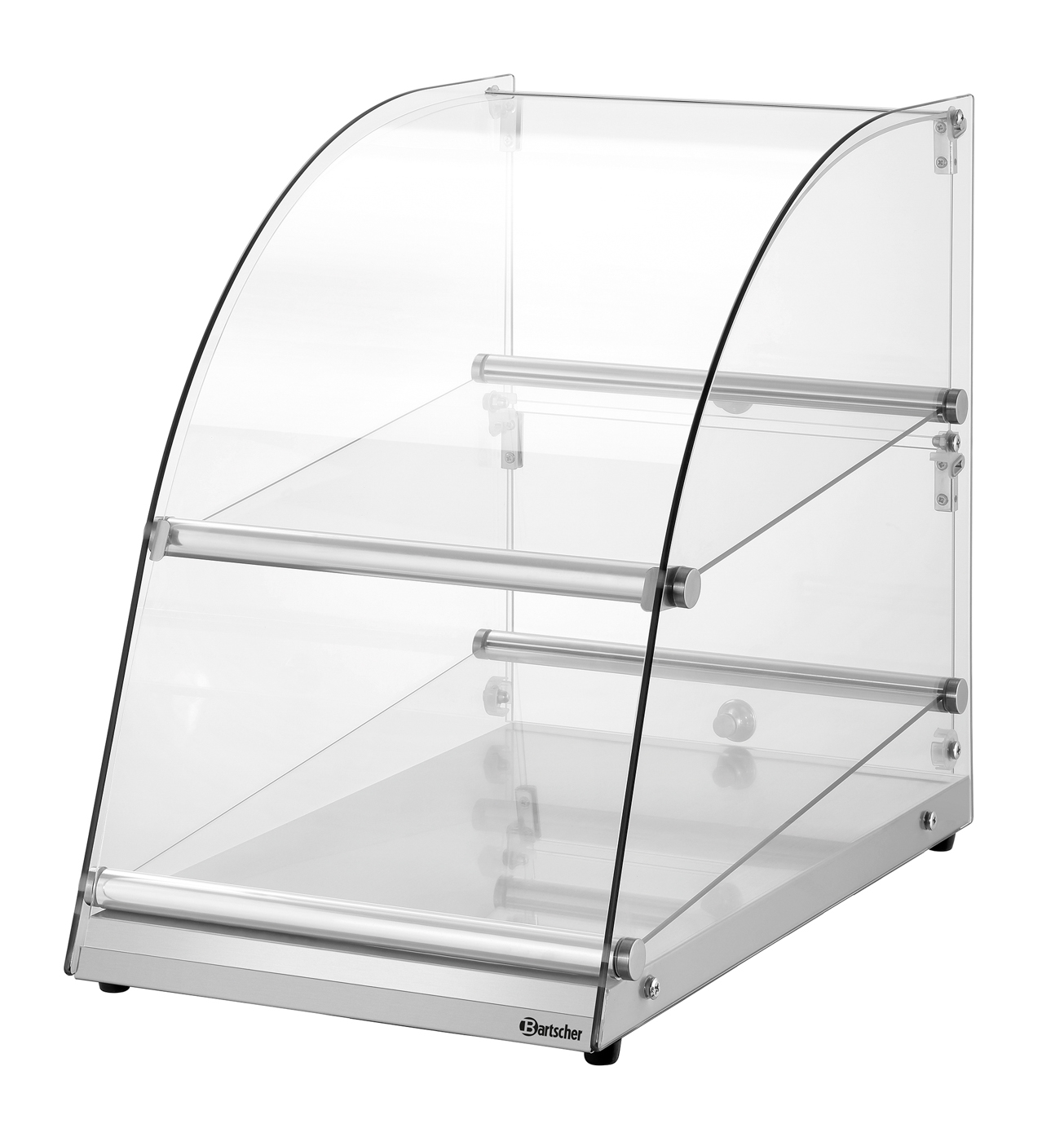 Bartscher Buffetvitrine 70L | Eigenschaften:Einschübe fest montiert | Maße: 36 x 60 x 51,5 cm.Gewicht: 13,2 kg
