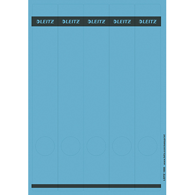 Leitz Ordnerrückenetikett schmal/lang 39 x 285 mm (B x H) mit Griffloch blau