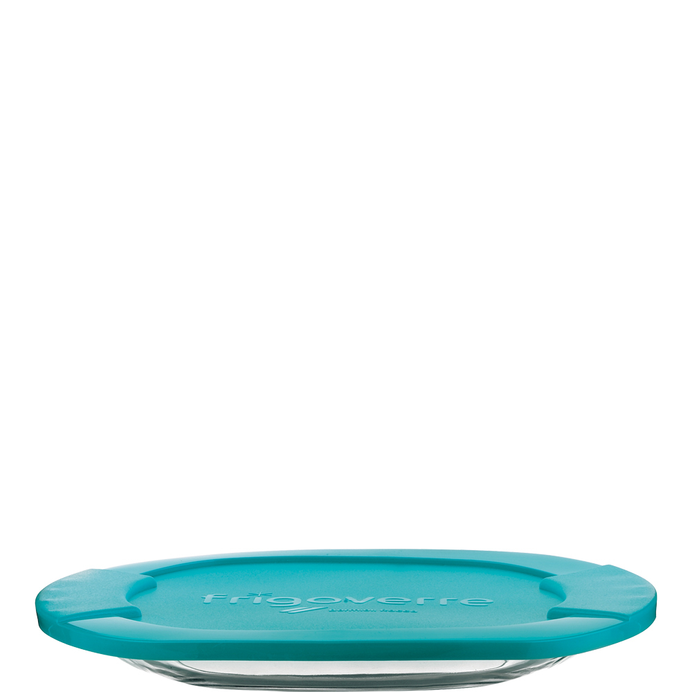 Bormioli Rocco Frigoverre Classic Platte 27cm, 270x270mm, blauer PP-Deckel, blau, Polypropylen (PP)